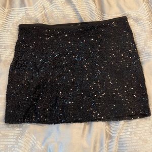 Black sequin express miniskirt MEDIUM